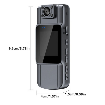Compact 4K Action Camera with Rotating Lens