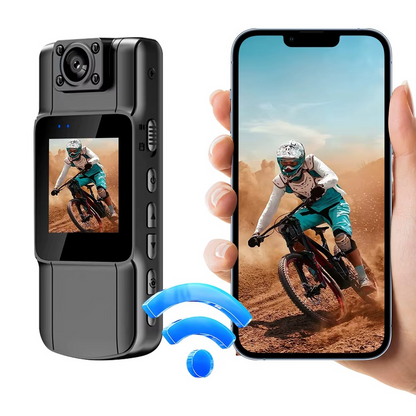 Compact 4K Action Camera with Rotating Lens