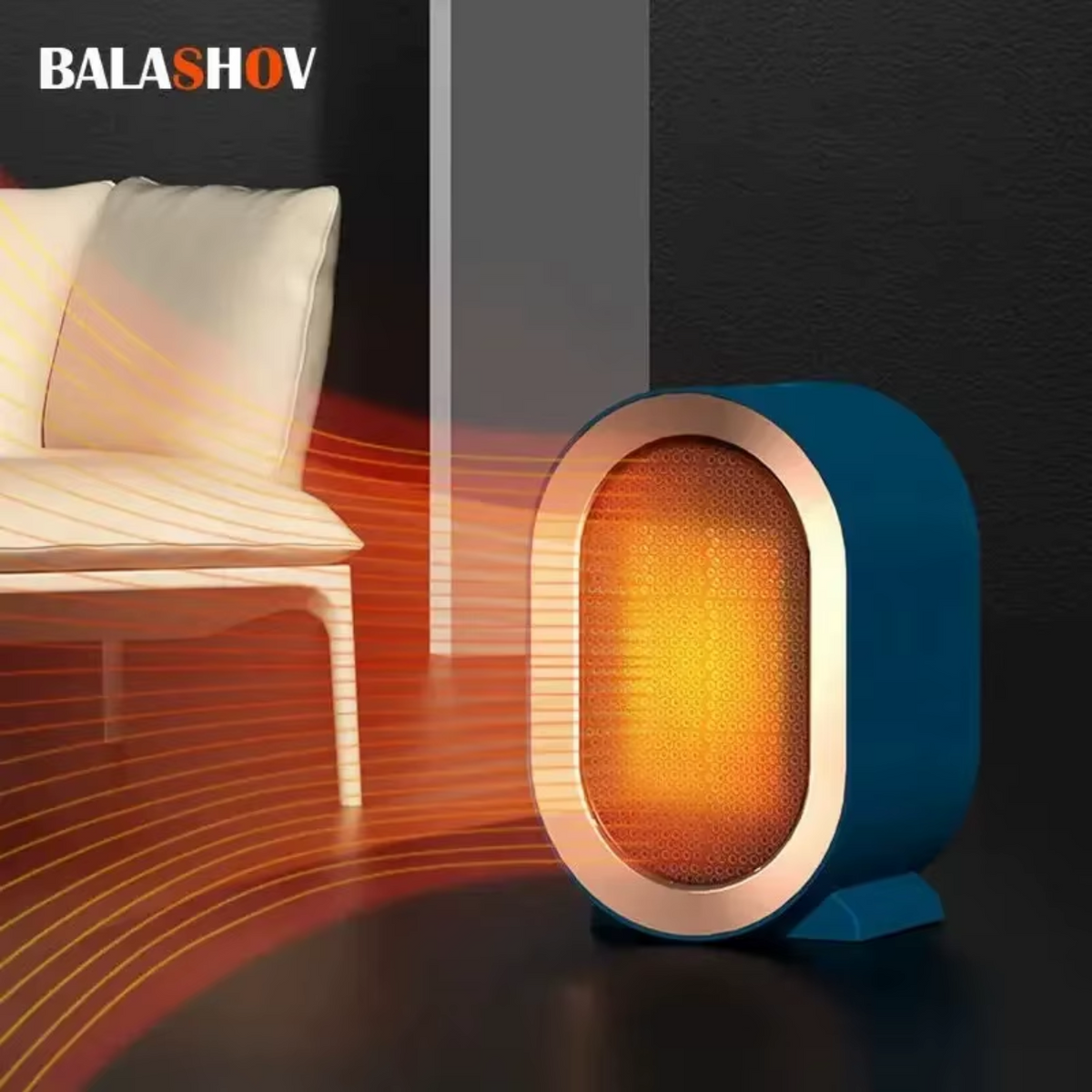 Energy-Saving Ceramic Electric Heater with Compact Design