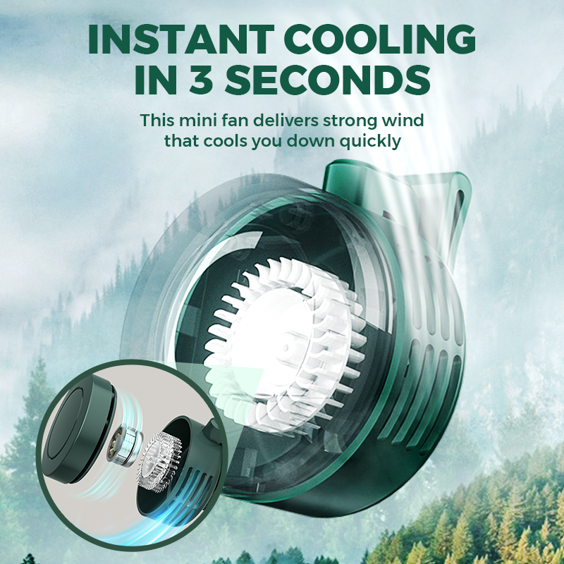 Portable Airflow Fan | Instant Cooling | Whisper Quiet with Three Settings