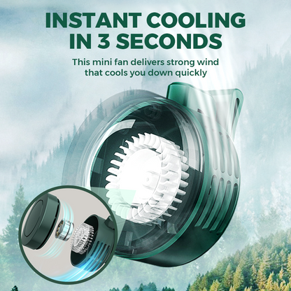 Portable Airflow Fan | Instant Cooling | Whisper Quiet with Three Settings