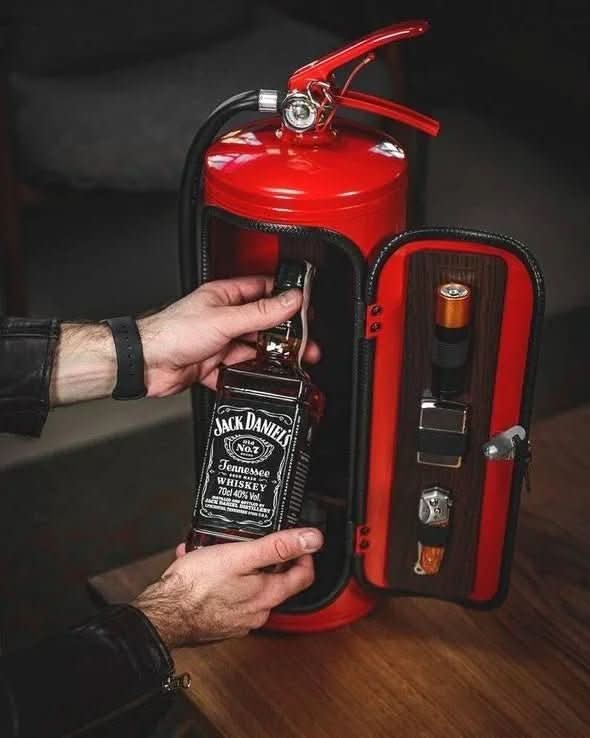 ChicFire | Stylish Fire Extinguisher-Inspired Mini Bar