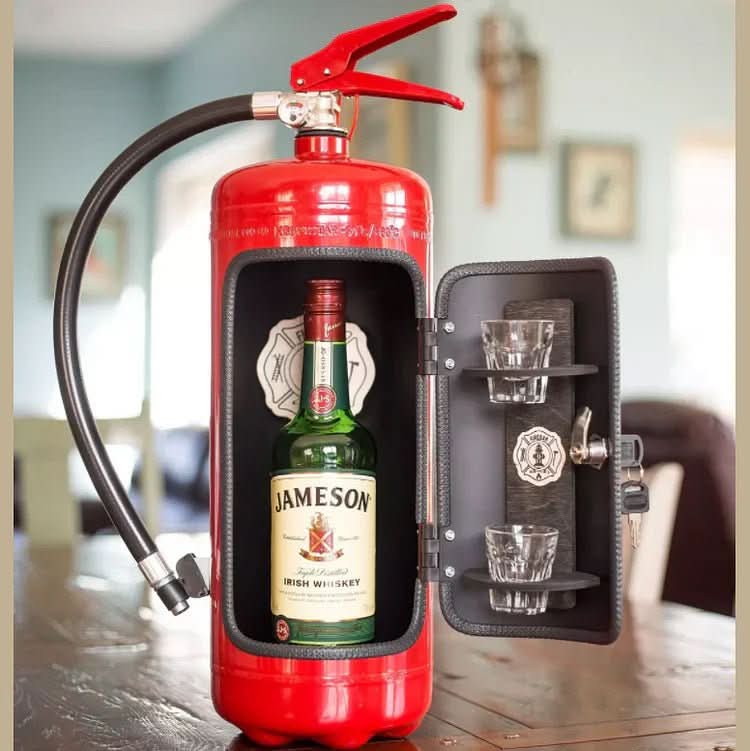 ChicFire | Stylish Fire Extinguisher-Inspired Mini Bar