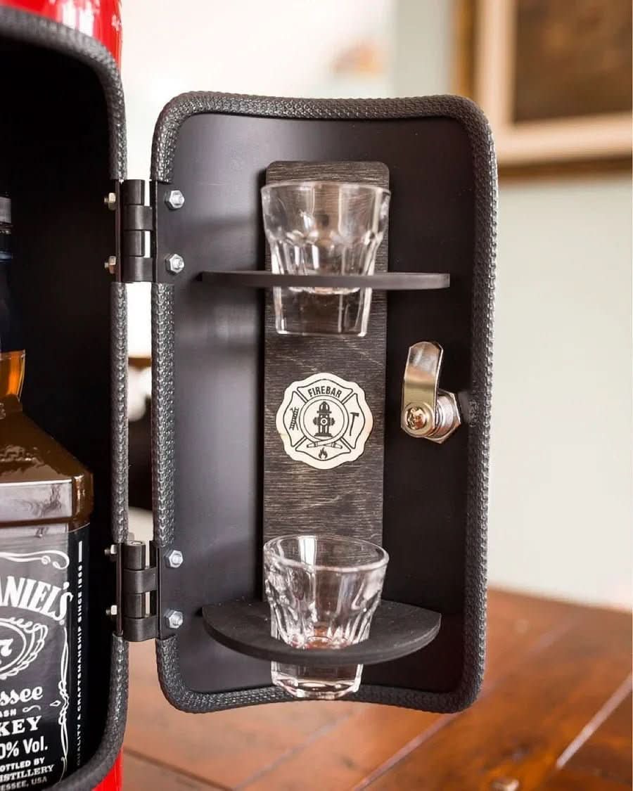 ChicFire | Stylish Fire Extinguisher-Inspired Mini Bar