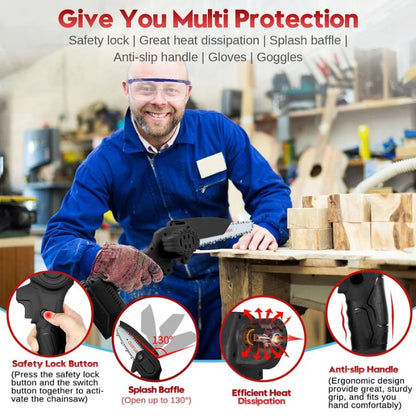 6-Inch Mini Chainsaw – Compact and Efficient Cutting Tool