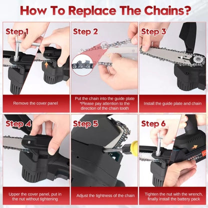 6-Inch Mini Chainsaw – Compact and Efficient Cutting Tool