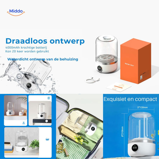 Compact Cordless Travel Washer – Portable Cleaning Solution!