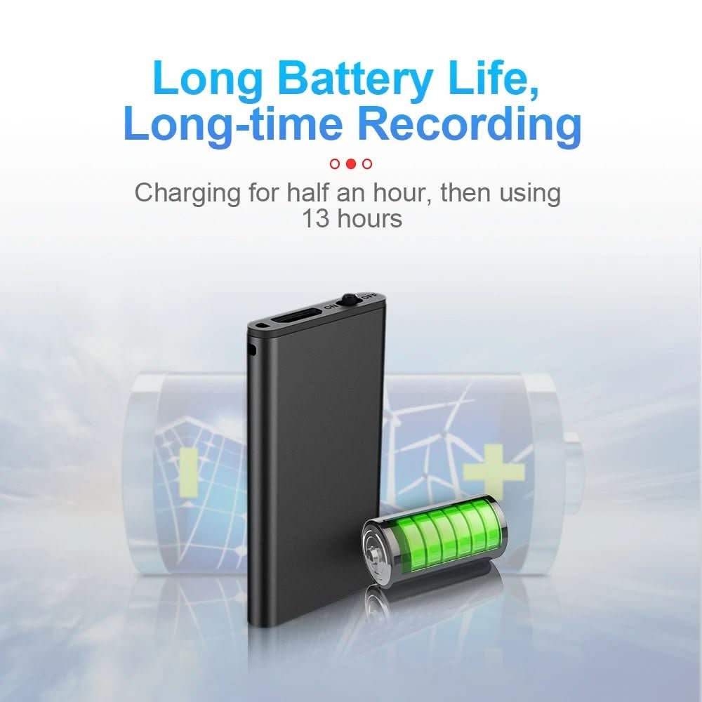 Mini Voice Recorder – Lightweight Device with Voice Activation & 32 GB Memory