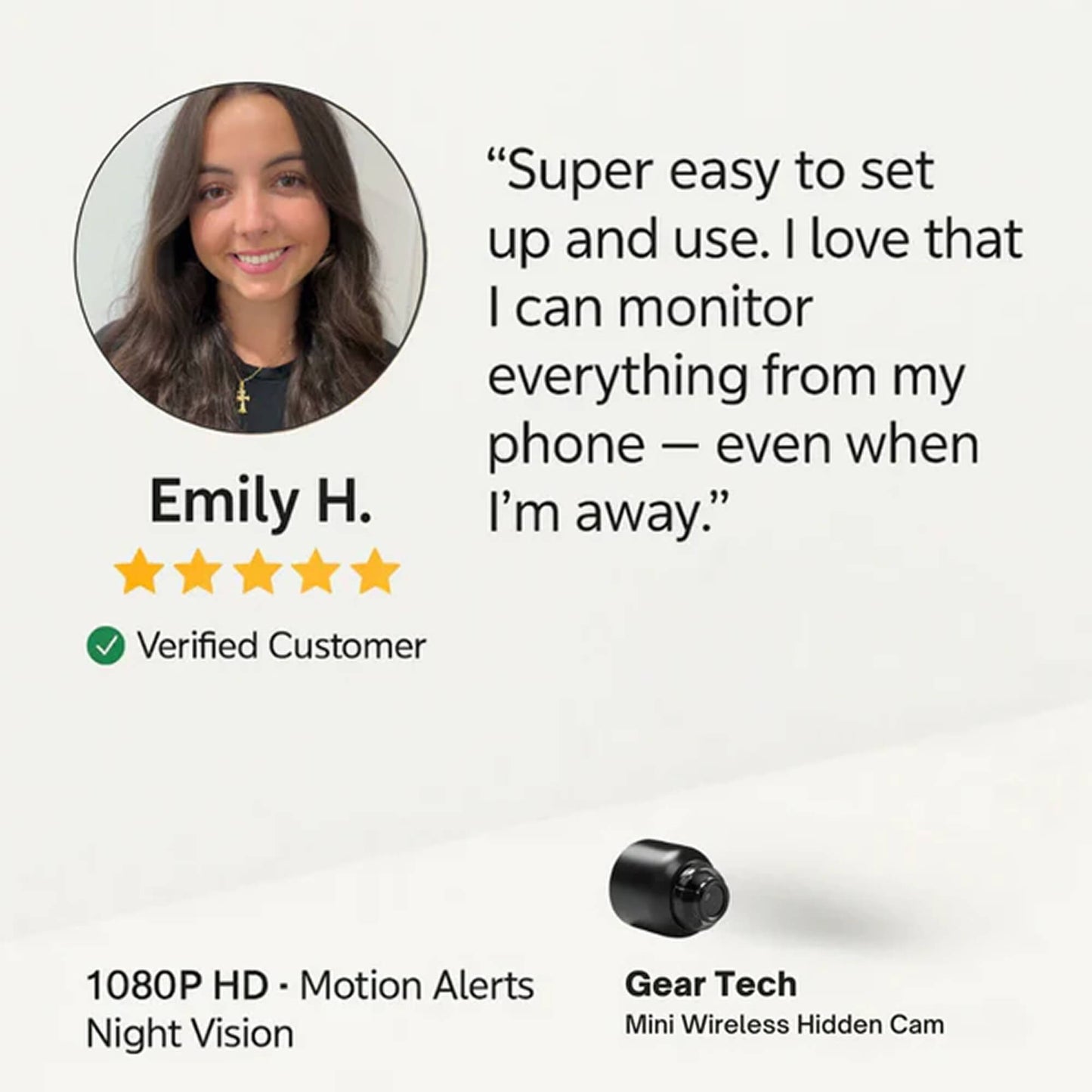 Wireless Nanny Camera with Audio for Home Use