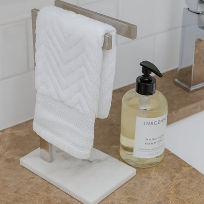 Sleek Dual Towel Stand for Modern Bathrooms