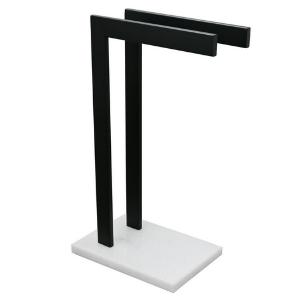 Sleek Dual Towel Stand for Modern Bathrooms