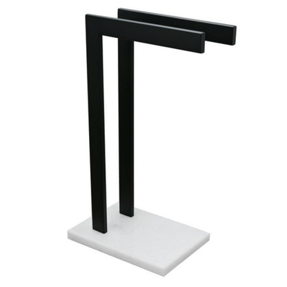 Sleek Dual Towel Stand for Modern Bathrooms