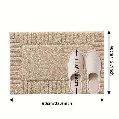 Chic Striped Bath Mat for Ultimate Comfort