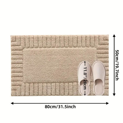 Chic Striped Bath Mat for Ultimate Comfort