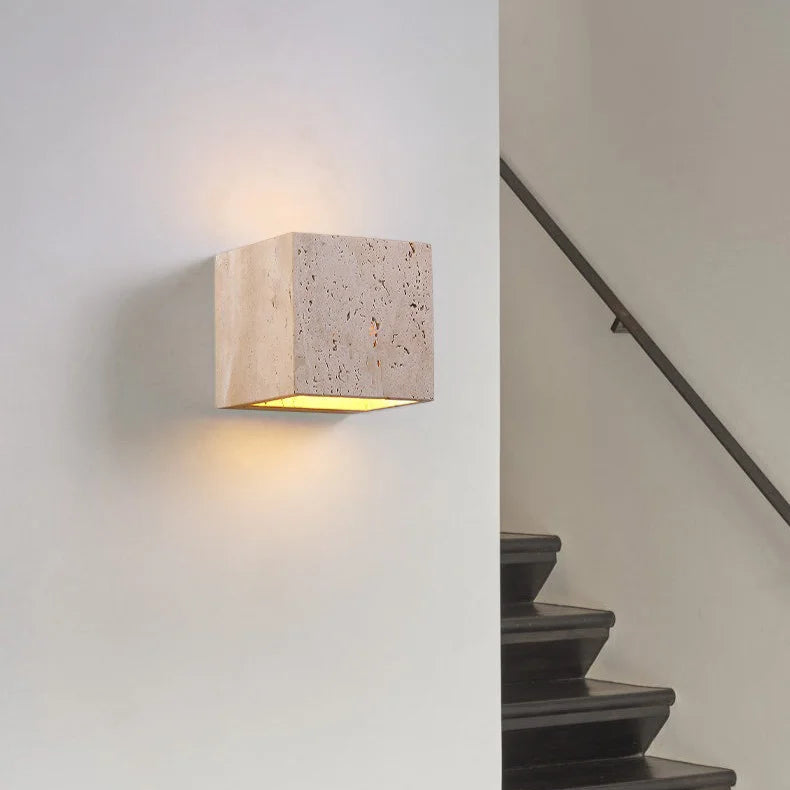 Waterproof Up & Down LED Wall Light for Outdoor, Patio & Bathroom – Travertine