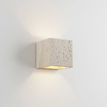 Waterproof Up & Down LED Wall Light for Outdoor, Patio & Bathroom – Travertine