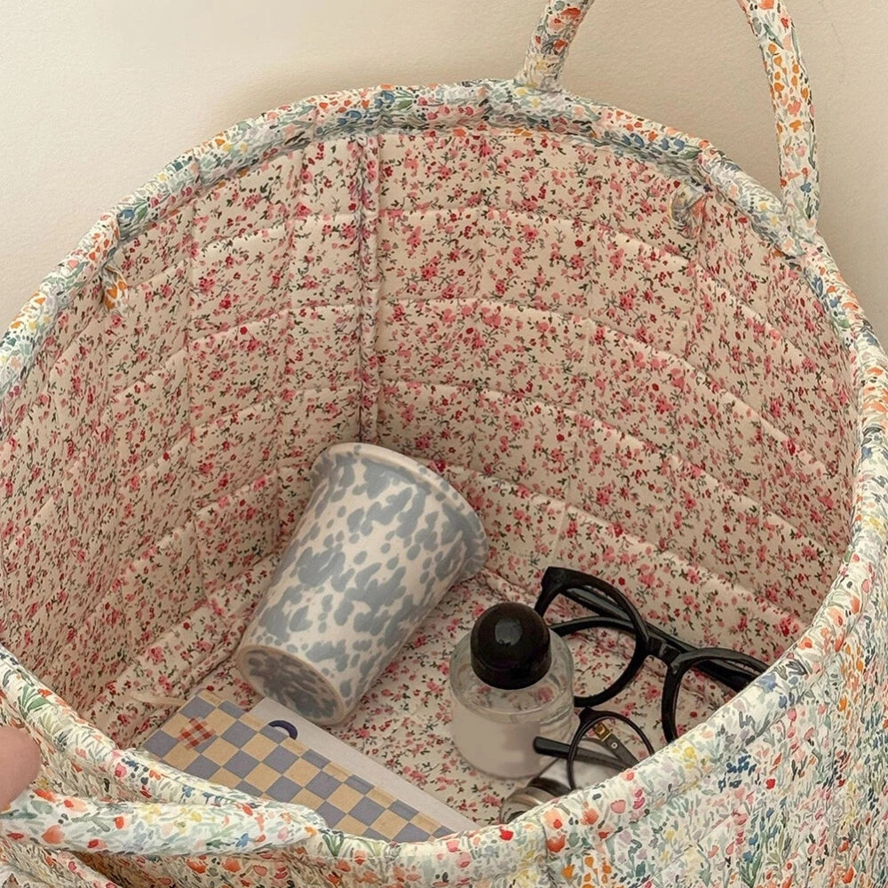 Charming Floral Fabric Storage Basket for Every Need