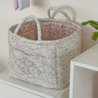 Charming Floral Fabric Storage Basket for Every Need