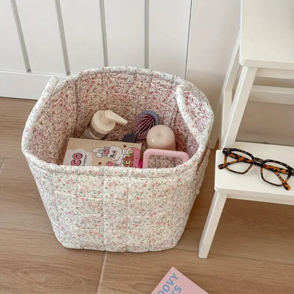Charming Floral Fabric Storage Basket for Every Need