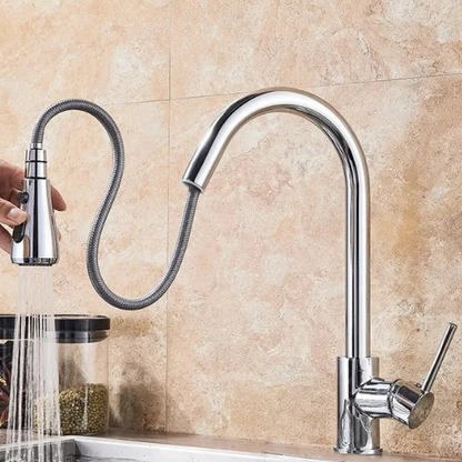 Handheld Shower Kitchen Faucet with Adjustable Features