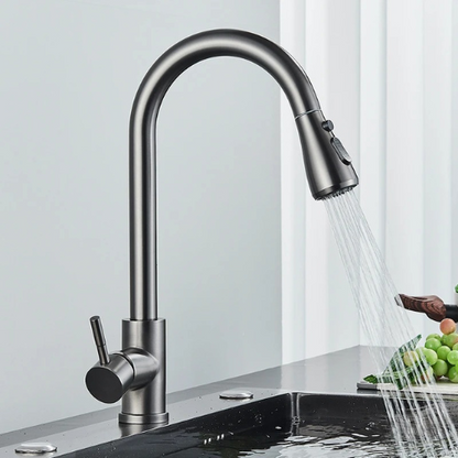 Handheld Shower Kitchen Faucet with Adjustable Features