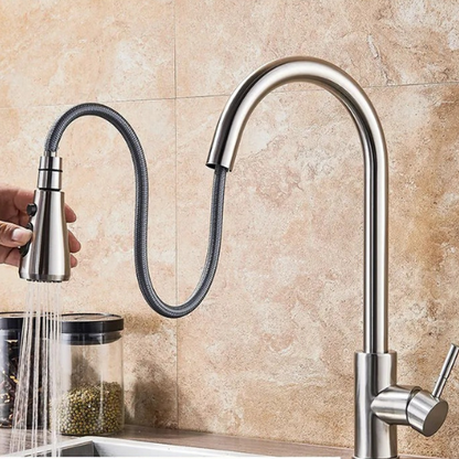 Handheld Shower Kitchen Faucet with Adjustable Features