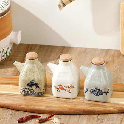 Elegant Ceramic Oil & Sauce Pourer for Your Kitchen