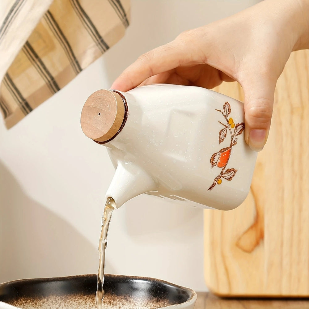 Elegant Ceramic Oil & Sauce Pourer for Your Kitchen