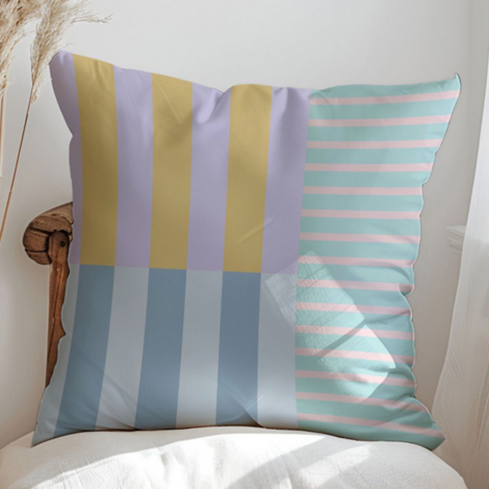 Chic Striped Throw Pillow Cover for Modern Homes