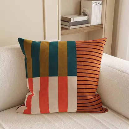 Chic Striped Throw Pillow Cover for Modern Homes