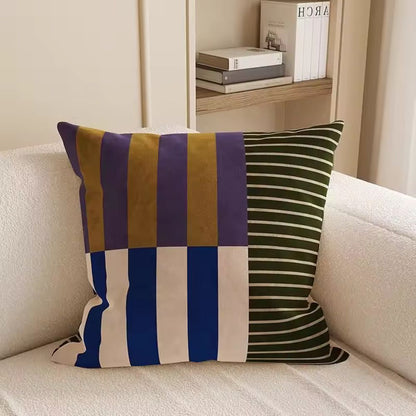 Chic Striped Throw Pillow Cover for Modern Homes
