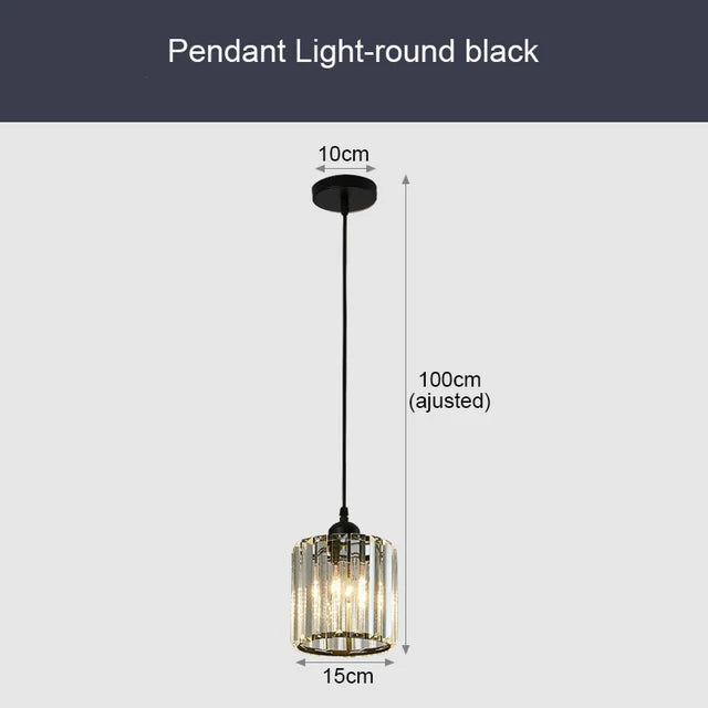 Elegant Crystal Pendant Lighting Fixture