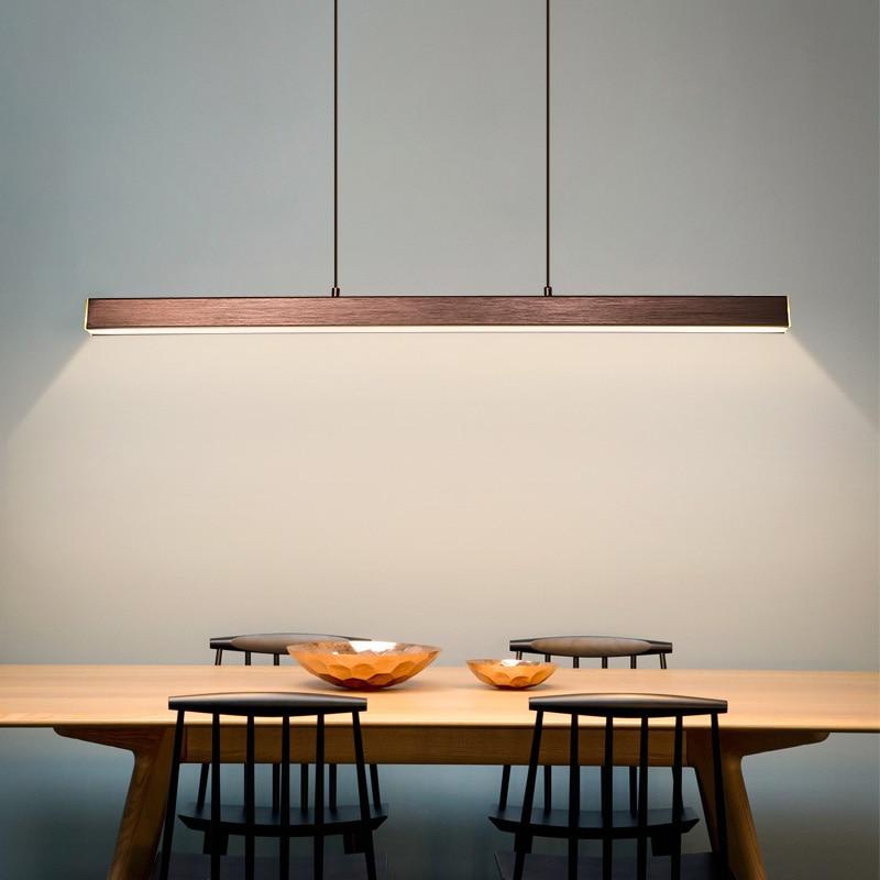Sleek Adjustable LED Pendant Light - Minimalist Linear Ceiling Fixture