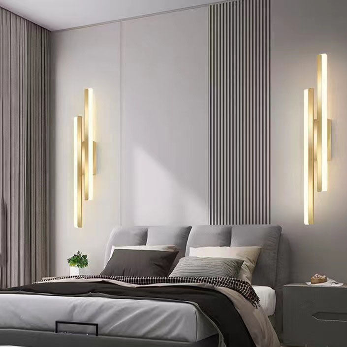Contemporary Double Light LED Wall Fixture