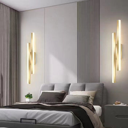 Contemporary Double Light LED Wall Fixture