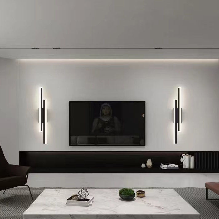 Contemporary Double Light LED Wall Fixture