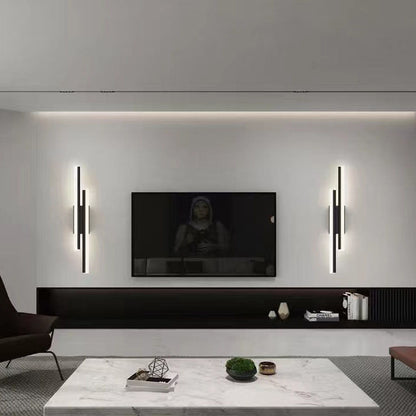 Contemporary Double Light LED Wall Fixture