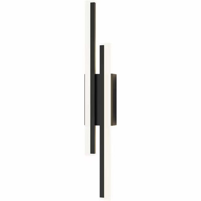 Contemporary Double Light LED Wall Fixture