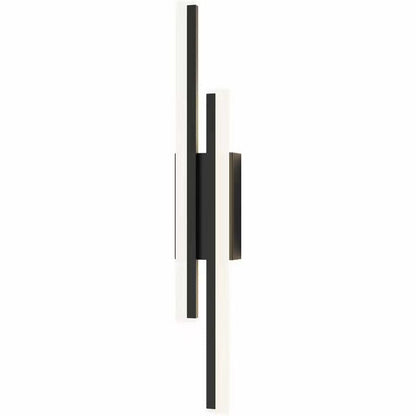 Contemporary Double Light LED Wall Fixture