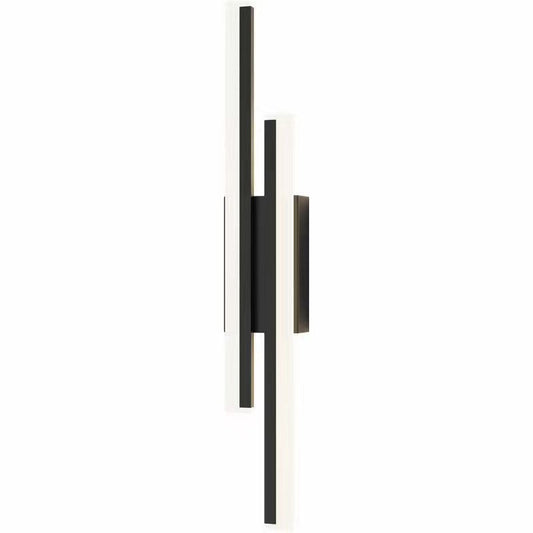 Contemporary Double Light LED Wall Fixture