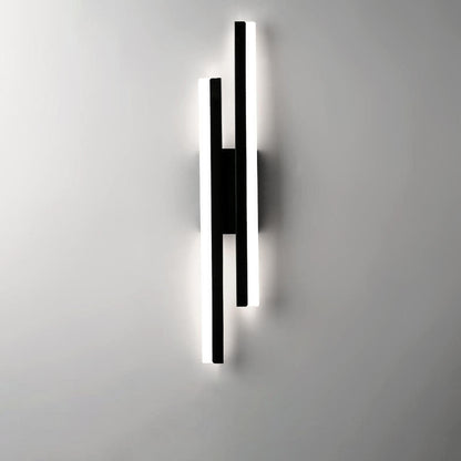 Contemporary Double Light LED Wall Fixture
