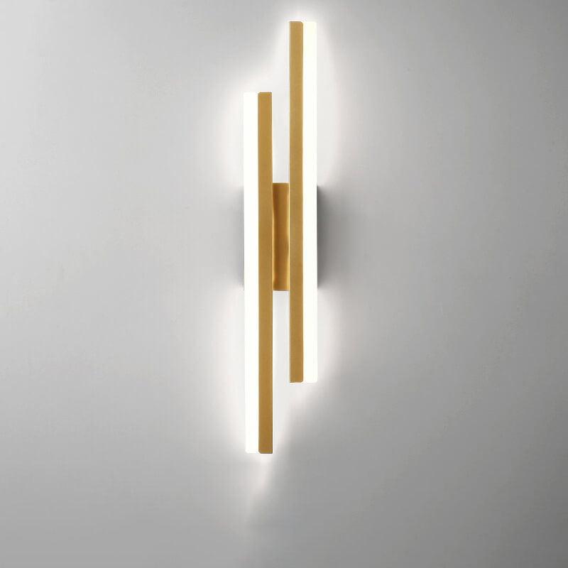 Contemporary Double Light LED Wall Fixture