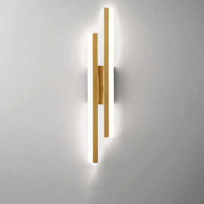 Contemporary Double Light LED Wall Fixture