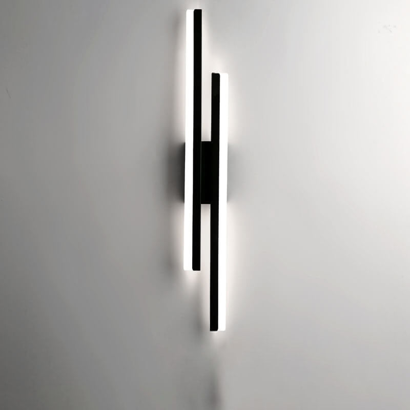Contemporary Double Light LED Wall Fixture