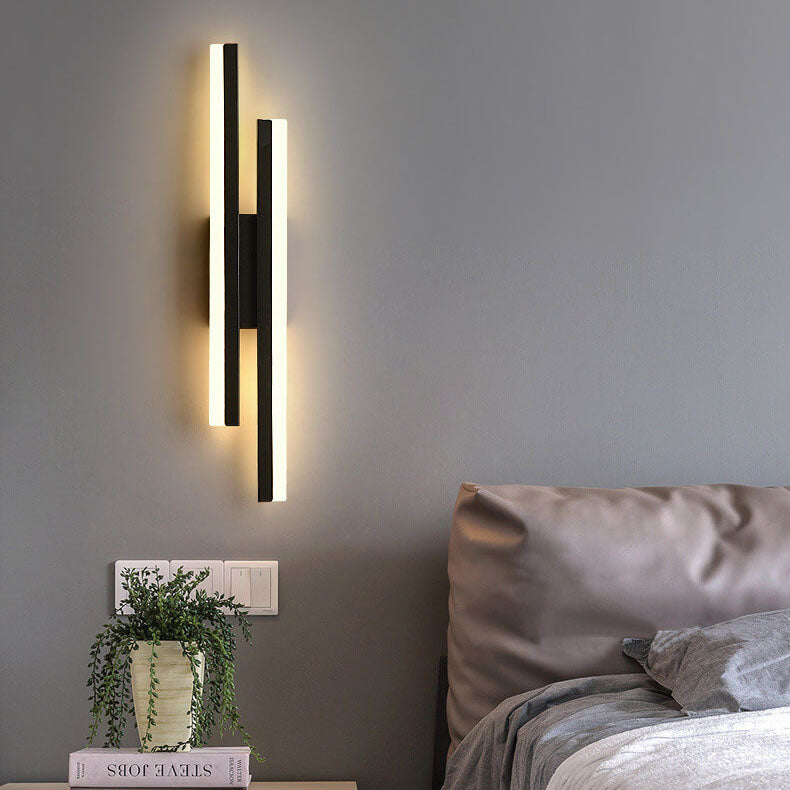 Contemporary Double Light LED Wall Fixture