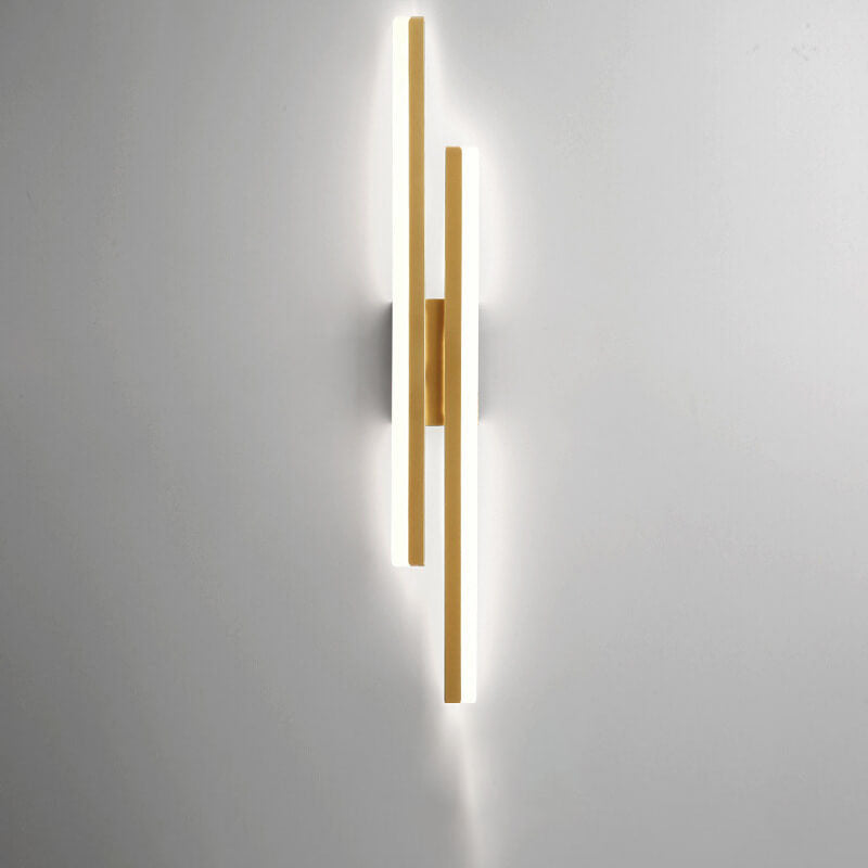 Contemporary Double Light LED Wall Fixture