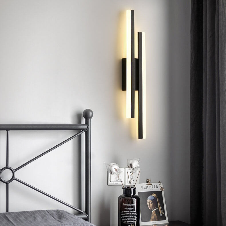 Contemporary Double Light LED Wall Fixture