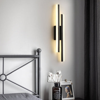 Contemporary Double Light LED Wall Fixture
