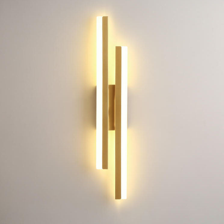 Contemporary Double Light LED Wall Fixture