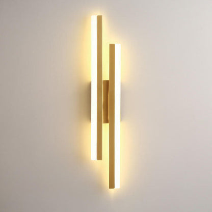 Contemporary Double Light LED Wall Fixture